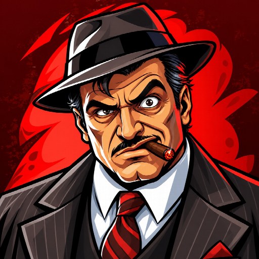 Crazy Sal mafia cartoon